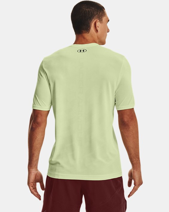Men's UA Seamless Radial Short Sleeve, Green, pdpMainDesktop image number 1
